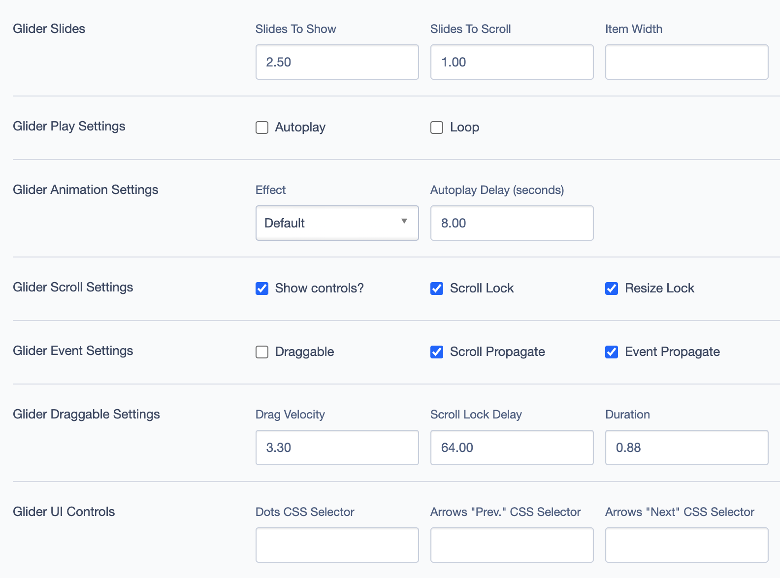 Taxonomy Map Slider
